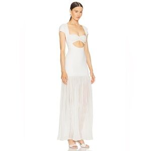 Delfi Collective Nova White Maxi Dress — Size XS